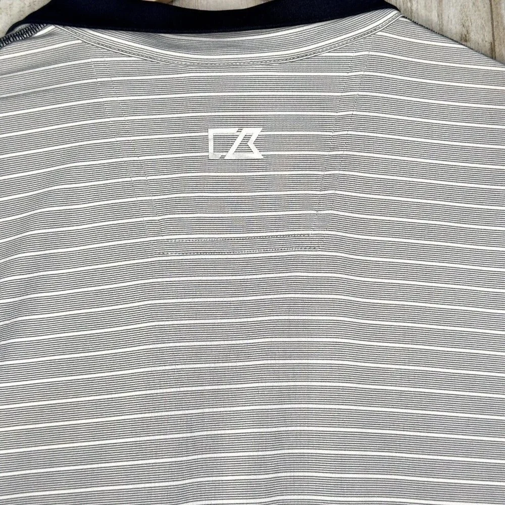 Cutter Buck LSU Gray Meridian Half-Zip Pullover Embroidered Tiger DryTec Size M - Picture 5 of 8